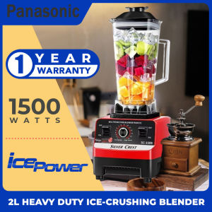 Panasonic 2L Ice-Crushing High-Speed Blender with Non-Slip Base and Metal Blade - 1500W 2 in 1 Blender Hi-Performance Pow