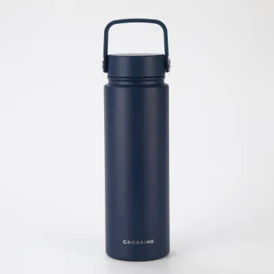 Crossing Urban Ceramic Stainless Steel Vacuum Insulated Bottle 720ml | Keep Hot & Cold 16 Hours | Flat Cap with Handle