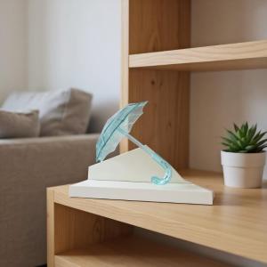 [Childhood MS] 1pcs Dollhouse đồ nội thất phụ kiện trong suốt nhựa mini ô trang trí nội thất trẻ em chơi đồ chơi