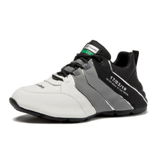 Mens and Womens Leather Comfortable Thick Bottomed Pops Shoes Lace Up Thick Bottomed Pops Shoes皮面舒适厚底老爹鞋