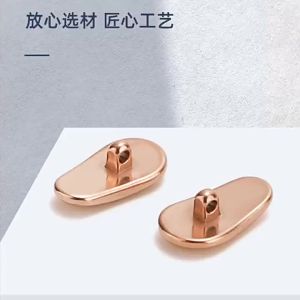 Nose Pads Titanium Glasses Nose Pads with a Non Slip Surface Replacement Pad Pair for Metal Frames Soft Support that Reduces Frame Slipping a Small Titanium Glasses Repair Part for Metal Frames