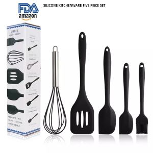 Bộ Dụng Cụ Làm Bánh 5 Món Silicon Cao Cấp Chịu Nhiệt Tốt PVN6627