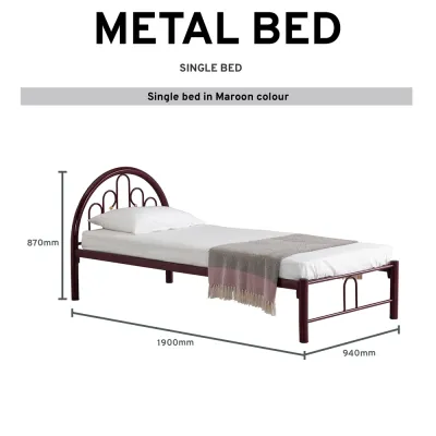 Single Metal Bed With Pull Out Metal Bedframe Single Bed