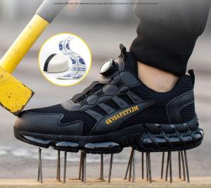 Giày Bảo Hộ Lao Động SPORT Dây Vặn Thông Minh / Vặn Chỉnh Dây / Mũi Nhựa Chịu Lực / Kevlar Chống Đinh / Cách Điện / Chống Trơn Trượt / An Toàn Bảo Hộ / Siêu Bền / Thời Trang