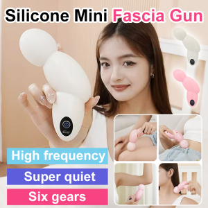 Mini Fascia Gun Female Muscle Relaxation Massager Mini Vibration Professional Female Multifunctional New 六档震动硅胶迷你筋膜枪