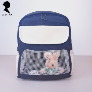 Japanese Style Color-Block Ita Backpack for Teens - Cute Anime Merch School Bag (Pink Blue Black) - Lightweight & Durable | V0894