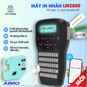 Máy in nhiệt cầm tay AIMO LM2800 I In qua Bluetooth I Pin sạc I Chính Hãng