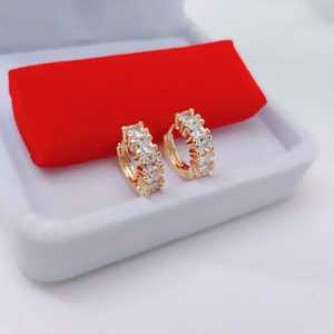 Anting Clip Wanita Aksesoris Fashion Awet Tahan Lama Anti Karat Cocok Untuk Harian G3-8C