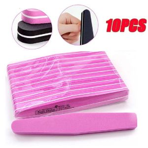 【12 hours delivery】10pcs Grinding Nail File Set Double Side 100/180 Grit Sanding Buffer Professional Manicure Tools