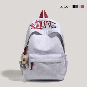 AE Trendy large-capacity backpack for men and women stylish letter embroidery backpack new model for middle school high school and college students