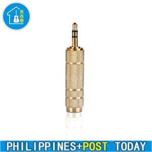 Audio Jack Adapter Convertor Stereo Plug Socket for Guitars Microphone Headphone 3.5mm Male 6.5mm