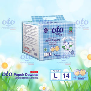OTO Popok Dewasa model Lem Perekat Adult Diapers ukuran L - Isi 14 pcs