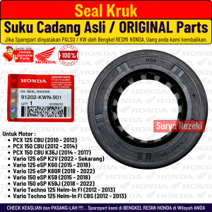 Sil Seal Kruk AS Kiri Vario 125 150 Fi Old LED New PCX 125 150 CBU Original AHM Honda 100%