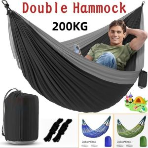 Double Duyan Hammock Portable Hiking Camping Hammock Outdoor Foldable Hammock for Travel Supplies