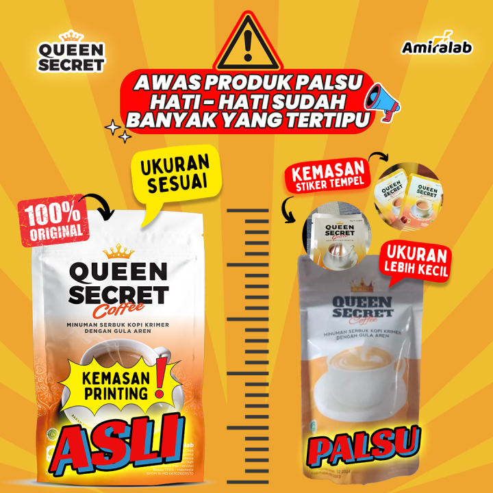 Amiralab Queen Secret Coffee Minuman Kopi Pelancar Haid Telat Terlambat Siklus Bulan Jamu Ramuan 7126