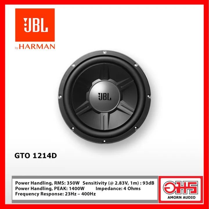 JBL 12インチ サブウーファー BOX付き GTO-1214D 【公式通販】