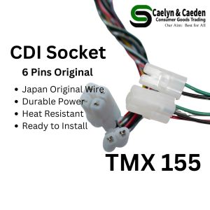 Motorcycle Parts TMX 155 CDI Original Socket 6 Pin for Motorcycle Wire Terminal - Japan Auto Wire