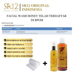 SR12 FACIAL WASH MADU SR12 / SABUN HERBAL PENCERAH WAJAH / UNTUK KULIT KERING / SABUN MADU HERBAL ALAMI
