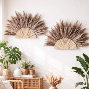 OKDEALS01 Handmade Wall-mounted Flower Rack with Foam Wooden Wall Storage Rack Multi-functional Minimalist Flower Holder Home Decoration