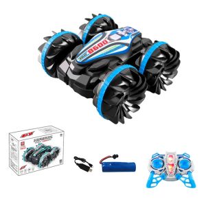 Mainan Anak Mobil Remote Control Sensor Tangan 2in1 Amfibi USB Mengisi Mobil Akrobat Remote Control Mobil