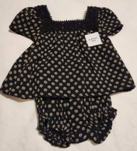 Old Navy Flutter Sleeve Top Bloomers Outfit 3-6 Months Baby Girl