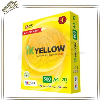 500 sheets/450 sheet A4 ik yellow paper/1 ream/Printing Paper 70gsm/80gsm/Kertas A4/Copy Paper/a4纸