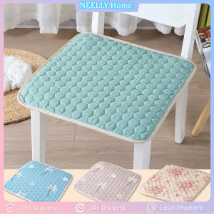 1PC 45x45cm Square Chair Cushion Anti-Slip Soft Pad Cotton Flower Printed Seat Protective Mats Portable Office Home Decoration