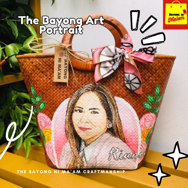 Bayong ni Ma'am Customized Hand painting on Bayong Bags