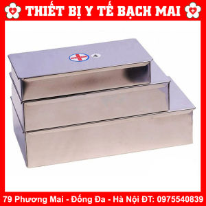 Hộp inox Chữ Nhật Đựng Dụng Cụ Y Tế Hộp To - Trung - Nhỏ