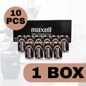 Bateri Maxell Super Power Ace 9V/Maxell Japan Long Lasting Super Power Ace 9V Battery [1Box-10Pcs]