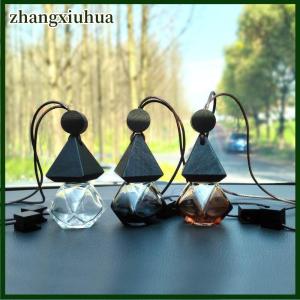 zhangxiuhua 1Pc Black Three Piece Set Beads Car Mounted Perfume Empty Bottle Pendant Fragrance Oil Diffuser Rearview Mirror Car Interior