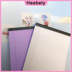 Heabety Tearable Legal Pad Office Supplies Ink-proof Tear-off Pages Writing Sheet Paper Notepad Simple Lined Paper Scribbling Book