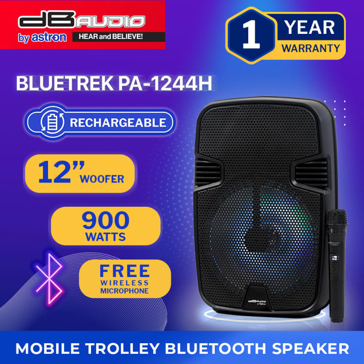 DB Audio by Astron BLUETREK PA-1244H Mobile Trolley Bluetooth