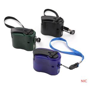 NIC Emergency Outdoor Hand Crank Power Dynamo Emergency Charger 5.5V Travel Charger Outdoor Survival Accessories