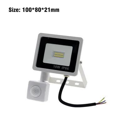 LED PIR Motion Sensor Floodlight 220V Waterproof Spotlight 10W 30W 50W Flood Light Outdoor Lighting for Garden Street Wall