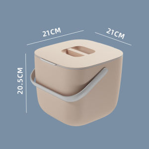 Justliving nhựa trà dư lượng thoát nước xô thực phẩm túi đựng rác bin với tay cầm di động Countertop Bếp thùng đựng phân hữu cơ dễ lau chùi/Mùi bằng chứng/Bên trong sàng