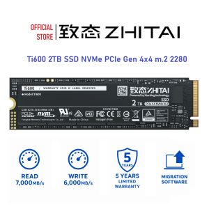 ZHITAI Ti600 SSD 2TB NVMe PCIe Gen4x4 m.2 2280 Read 7000MB/s
