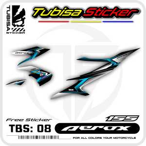 Sticker Striping Variasi Aerox 155 - Stiker Striping Variasi Motor Aerox 155 Semi Full. TBS.08