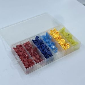 120PCS T TapType Electrical Connector Crimp Terminals Fast Wire Terminal Connectors Splice Insulated
