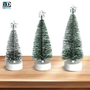 [Uetech]Three Small Festive Christmas Trees for Desktop Decor Suitable for Christmas Celebrations and Holiday Decor