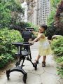 Xe đẩy cho bé, Xe đẩy gấp gọn em bé đi du lịch siêu gọn nhẹ V-BABY Q1. 