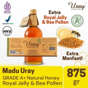 Madu Uray Natural Honey 875gr Grade A+ with Royal Jelly and Bee Pollen
