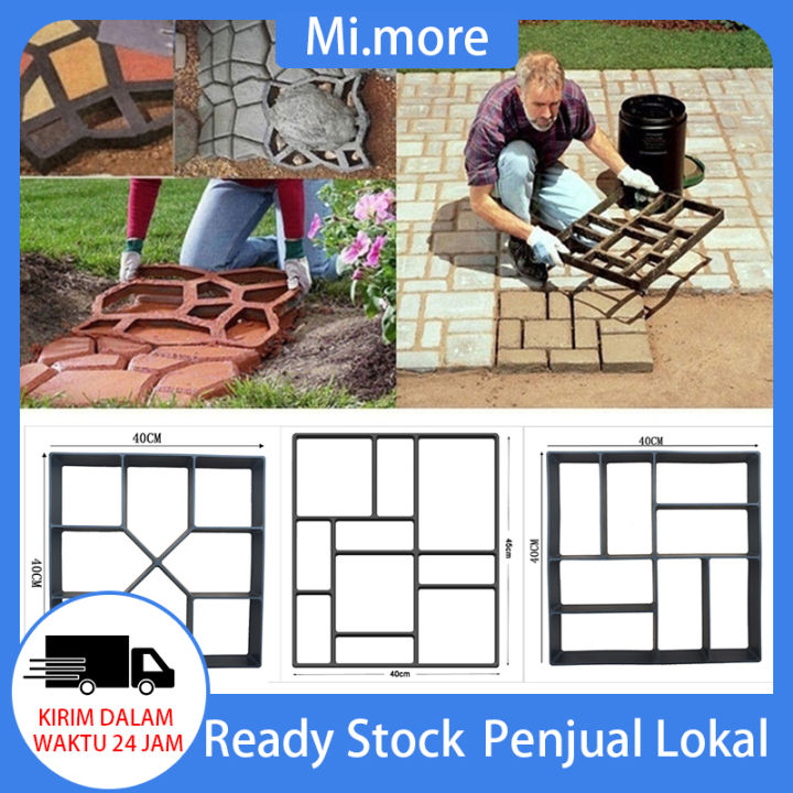 Mi.more Cetakan Paving Block DIY Cetakan Jalan dan Taman Mudah Praktis Bangunan Taman yang Dapat Digunakan Kembali Jalan Taman Path Maker Mold