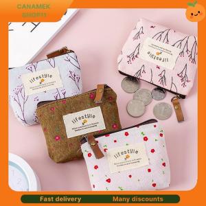 ❣️❣️❣️ Fashion Flower Pattern Coin Purses Small Fresh Canvas Coin Wallet Lady Girls Earphone Coin Key Money Storage Bag Zipper Pouch