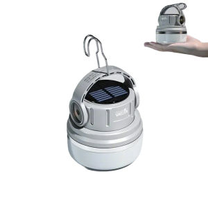 Warsun ES06 Solar Camping Lantern Rechargeable Waterproof Emergency Light - Portable Outdoor Solar LED with 6 Modes