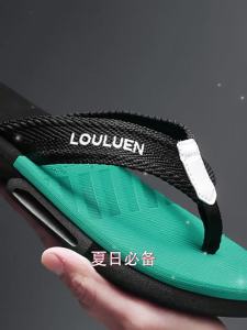 MenS Beach Summer Sandals WomenS Wear-Resistant Outdoor Slippers Non-Slip Flip-Flops Trendy Summer Flip-Flops