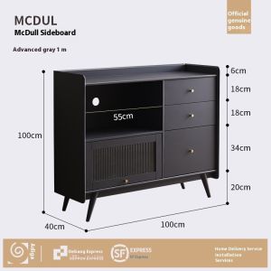[CozyNest ]Storage Cabinet Solid Wood Cabinets Simple And Modern Microwave Ovenhome Wine Cabinet