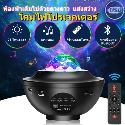 [ร้านกรุงเทพส่งถึงภายใน 24 ชม] 【พร้อมบลูทูธ】โคมไฟโปรเจคเตอร์ LEDไฟอวกาศ โปรเจคเตอร์อวกาศ โคมไฟโปรเจคเตอร์นักบินอวกาศ 8 โหมดแสงไฟ ไฟห้องนอน โคมไฟกลางคืน โคมไฟปาร์ตี้ สวยงาม ขวัญวันสำหรับของวันเกิดเด็กวันเกิดแฟน