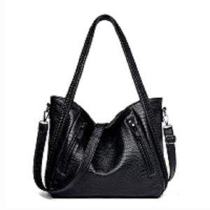New Korean Style Crocodile Pattern Womens Shoulder Bag Large Capacity Handbag Crossbody Womens Tote Big Bag Fashion CNN