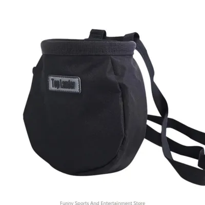 MINOA Zipper Pocket Rock Climbing Chalk Bag Storage Pocket Oxford Cloth Bouldering Magnesia Sack Dry Hand Powder Bag Sports Bag Magnesium Powder Bag Fitness Gym